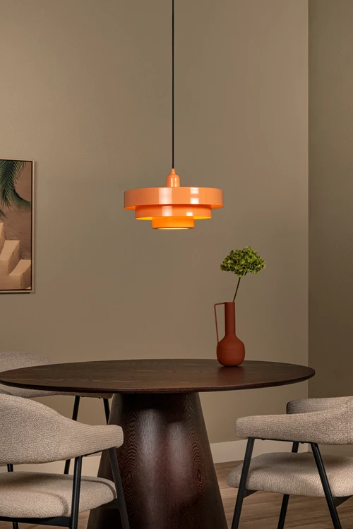 Lucide RUNA - Hanglamp - Ø 35 cm - 1xE27 - Roze | Essential - sfeer 1